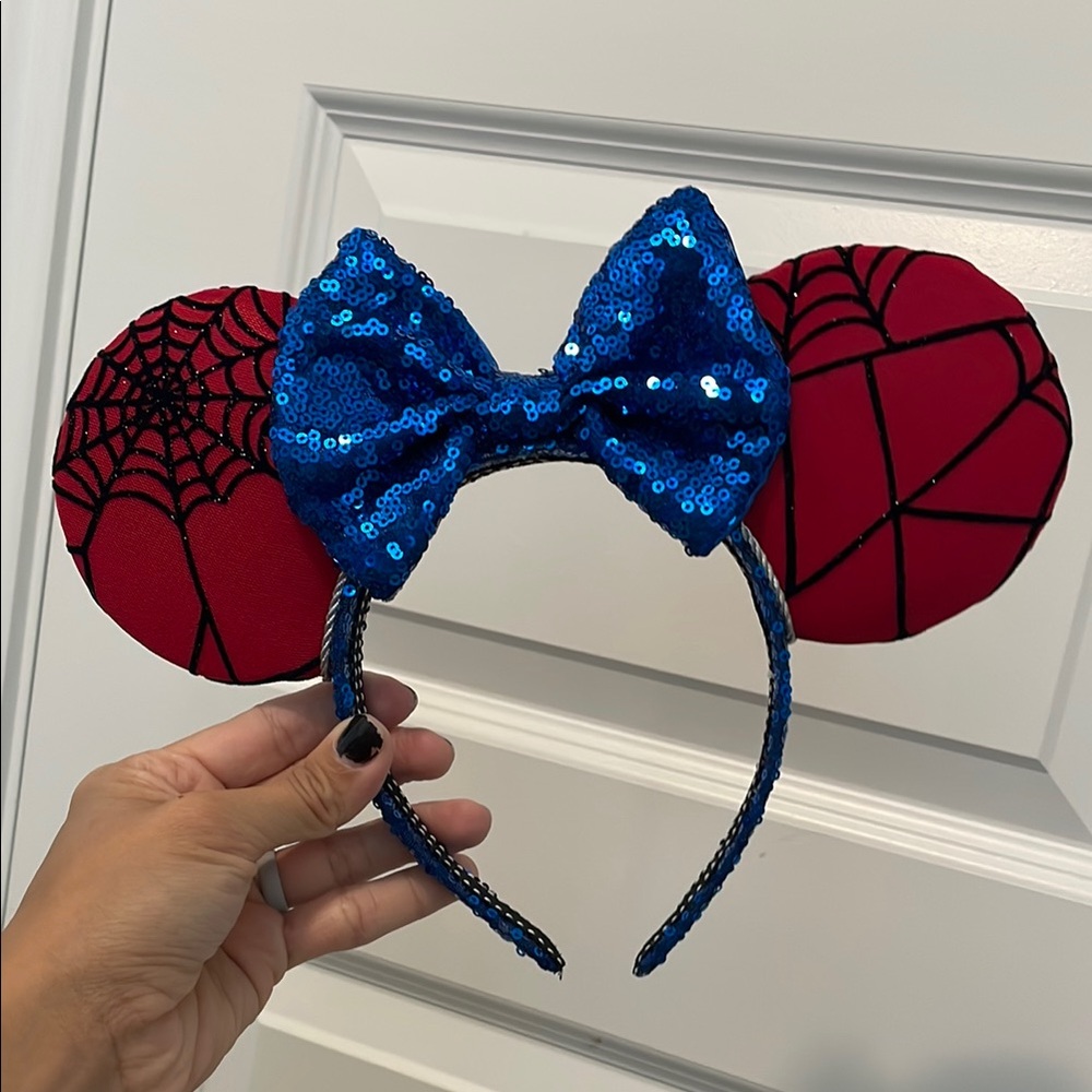 Handmade custom Spider-Man Mickey Mouse Ears